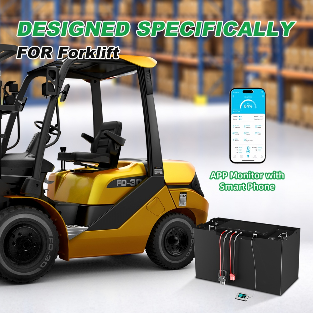 24V 300Ah Lithium Forklift Battery - LiFePO4 Batteries for Forklifts - 1